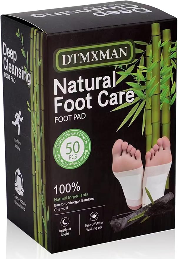 50 Pack Foot Pads, Natural Cleansing, Promoting Sleeping, Suitable for Daily Relaxation Foot Paches | 50 Pads and 50 Adhesive Sheets