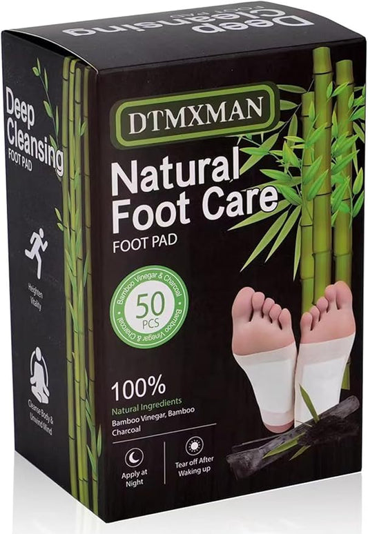 50 Pack Foot Pads, Natural Cleansing, Promoting Sleeping, Suitable for Daily Relaxation Foot Paches | 50 Pads and 50 Adhesive Sheets