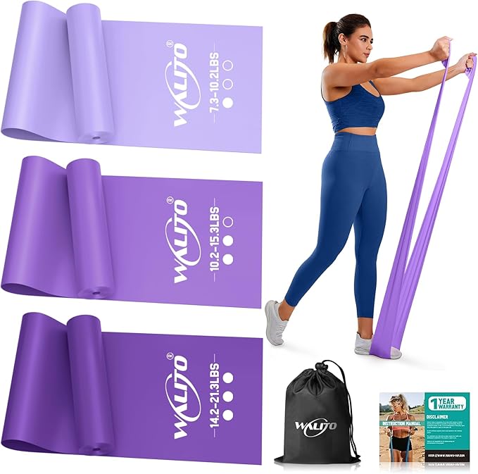 WALITO Resistance Bands for Working Out, Exercise Bands for Women and Men, Workout Bands for Physical Therapy, Stretch, Recovery, Pilates, Rehab, Strength Training and Home Gym