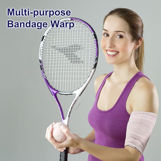 24 Pack Elastic Bandage Wrap (6x2”, 6x3, 6x4, 6x6) Compression Bandage Wrap with Hook and Loop Closure on Both Ends Self Adhesive Bandage Wrap for Sports, Medical, and Injury Recovery