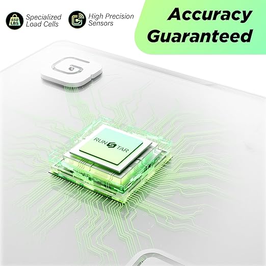 550lb Scale for Body Weight with Ultra-Wide Platform and Large LED Bezel-Less Display, Accurate High Precision Digital Bathroom Scale with Extra-High Capacity