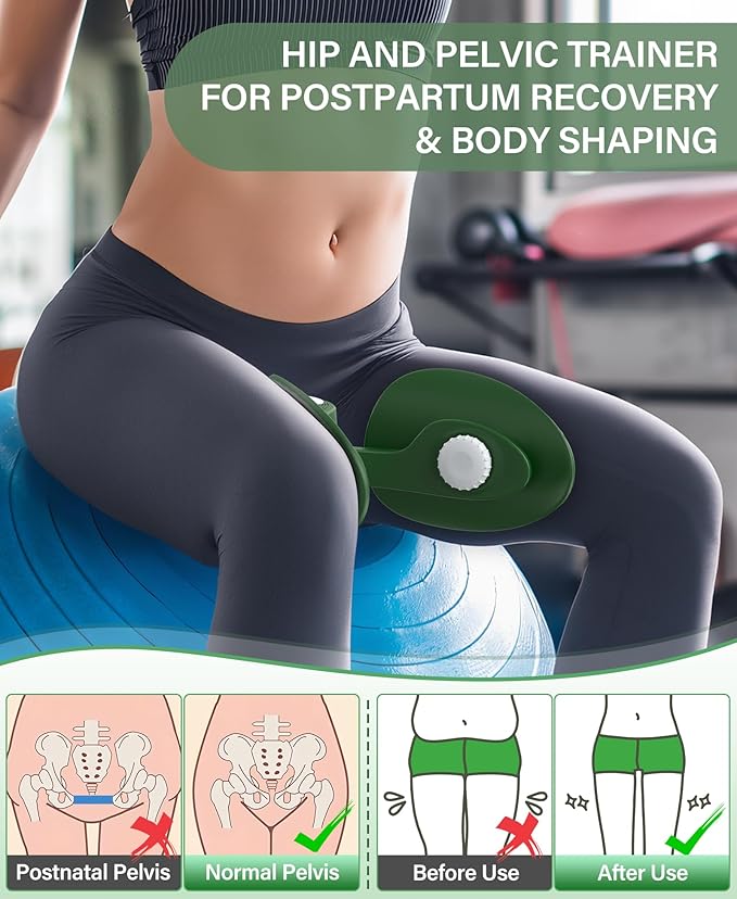 Hip Trainer Kegel Exerciser, Pelvic Floor Trainer, Kegel Trainer for Postpartum Rehabilitation, Trimmer Inner Thigh, Thigh Toner Workout