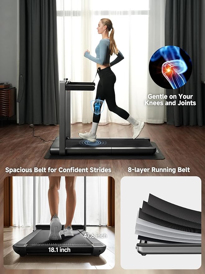 WALKINGPAD X Series Folding Treadmills for Home, Smart Vertical Fold, LED Display with Rotary Control, No Assembly