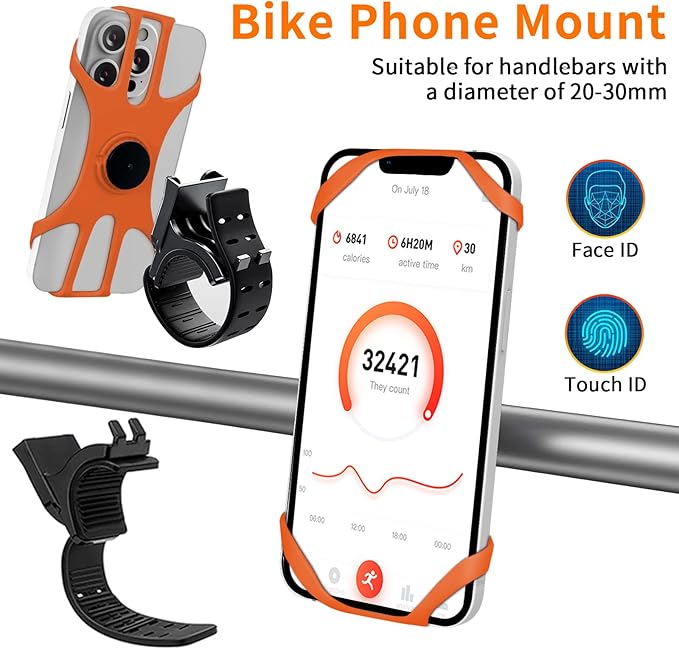 3in1 Phone Holder for Running,Arm Band/Wrist Holder/Bike Mount,Phone Armbands 360° Rotation & Detachable Fit All 4.5-7" Cellphone for iPhone 16/15/Pro/ProMax/14/13/12/mini/Pro Max/XS/XR