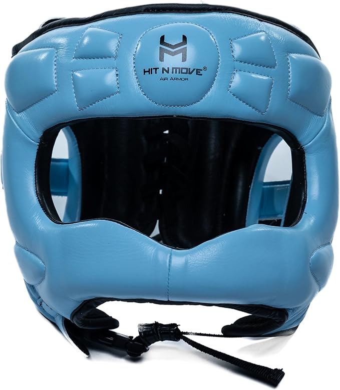 HIT N MOVE® Air Armor Face Saver Boxing Headgear, Lightweight Protective Gear for MMA, Kickboxing, Martial Arts, Training & Sparring and Combat Sports