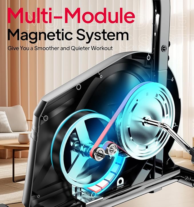 Recumbent Exercise Bike for Home,Recumbent Stationary Bikes for Adults & Seniors,Load Capacity of 400 pounds,Equipped with 16 Adjustable Gears, and Soft Adjustable Seats