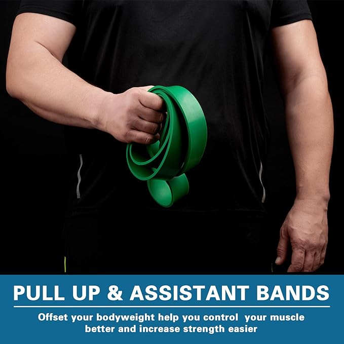 Pull Up Bands, Resistance Bands, Pull Up Assistance Bands Set for Men & Women, Exercise Workout Bands for Working Out, Body Stretching, Physical Therapy, Muscle Training