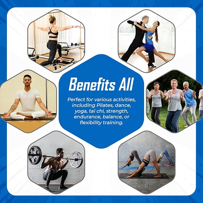 TYE4® and TYE4X™ - Pilates Wearable Resistance/Assistance; Total Body Exercise; Core Strengthening, Portable, Home Gym, Pilates, Yoga, Barre, Posture, Stretching, Balance