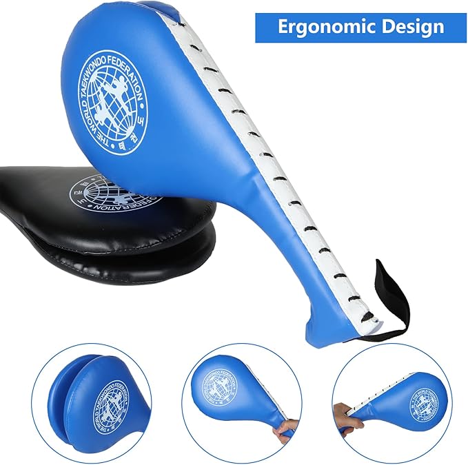 4PCS Taekwondo Kick Pad, Target TKD Kicking Pad, Karate Training Striking Pads, Kickboxing Training Pads, Martial Arts Training Equipment Targets Training Paddles for Kickboxing Karate Training Sports