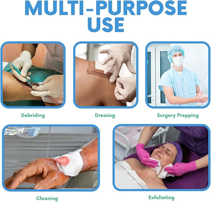 HEALQU 3x3 Gauze Pads Sterile - 80 Gauze Pads - (40 Packs of 2 Pads), Non Woven Gauze Sponges - Super Absorbent Medical Gauze Sponges for Wounds Bulk, First Aid Kits, Medical Facilities