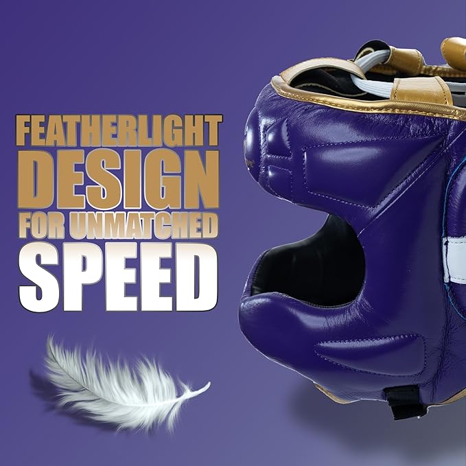 HIT N MOVE® Air Armor Face Saver Boxing Headgear, Lightweight Protective Gear for MMA, Kickboxing, Martial Arts, Training & Sparring and Combat Sports