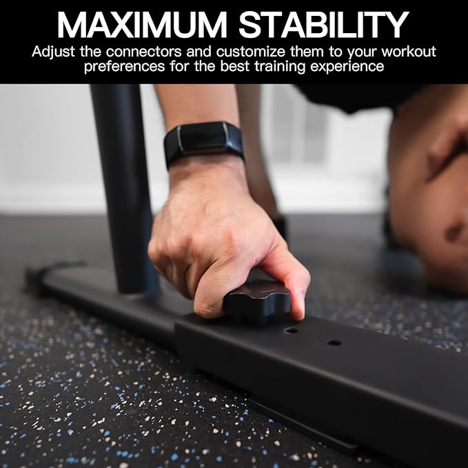 2025 Upgrade World's Best Strongest Premium Dip Bars With Adjustable Ultra-Stable Settings & Non-Slip Feet - USA Original Patent, Designed, Shipped, Warranty
