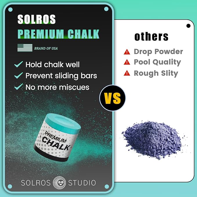 3 Pcs Pool Chalk Billiards Cue Stick Premium Chalk Pure Cube Round Chalk Table Accessories High Performance Low Deflection for Professional Tournament Snooker Blue - SOLROS