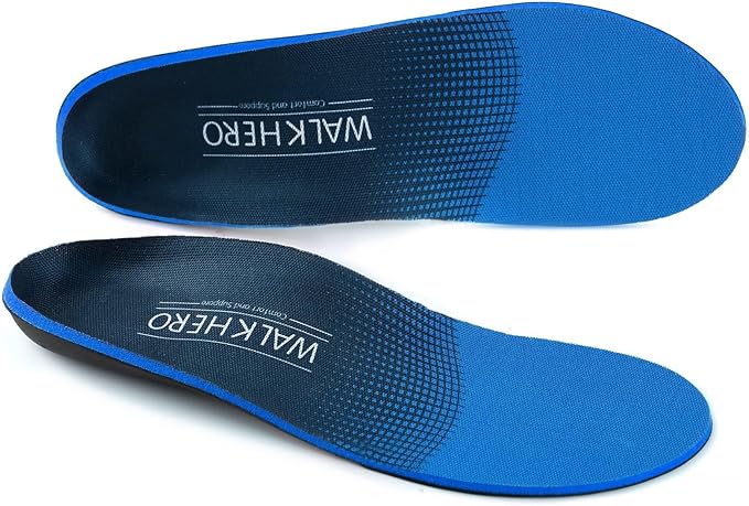 Inserts Relieve Plantar Fasciitis - Flat Feet Insoles Arch Supports, Orthotic Insoles for Foot Pain Arch Pain Reduce Muscle Fatigue Absorb Shock (Mens 4-4 1/2 | Womens 6-6 1/2)