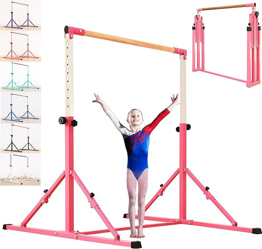 4FT/5FT Gymnastic Bar Set Gymnastics Horizontal Bar Gymnastics Kip Bar for Kids Home Use