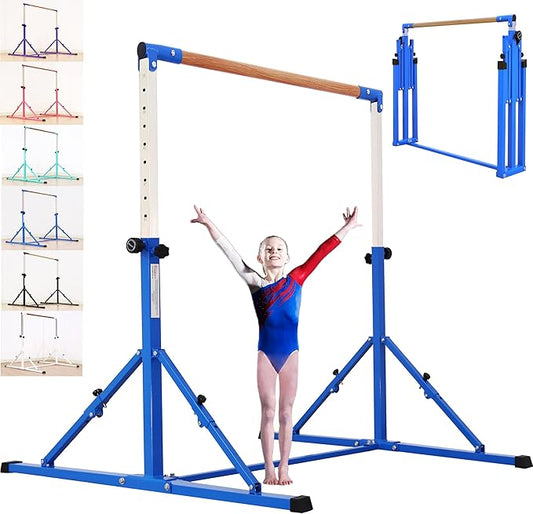 4FT/5FT Gymnastic Bar Set Gymnastics Horizontal Bar Gymnastics Kip Bar for Kids Home Use