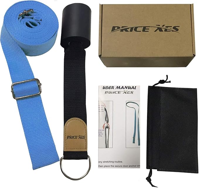 Door Flexibility & Stretching Leg Strap - Great for Ballet Cheer Dance Gymnastics or ANY Sport Leg Stretcher Door Flexibility Trainer Premium stretching equipment