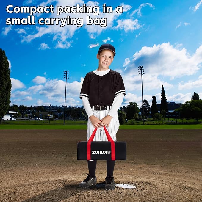 6 x 6 FT Baseball Net with 3 Diffferent Targets, Portable Practice Net for Batting，Hitting，Pitching and Throwing,Compact Package with Small Carrying Bag，Great for Kids