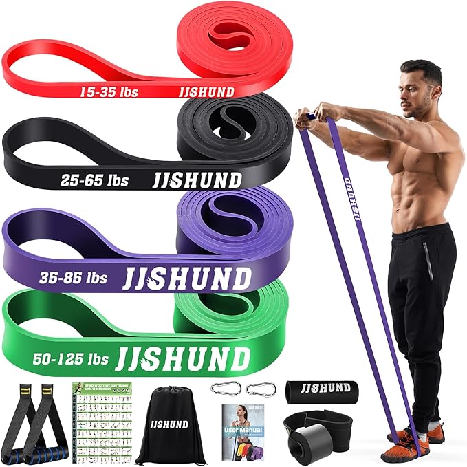 Resistance Bands Set, Pull Up Assistance Bands Pull Up Bands Exercise Bands for Men Women, Workout Bands for Working Out, Muscle Strength Training, Body Stretching
