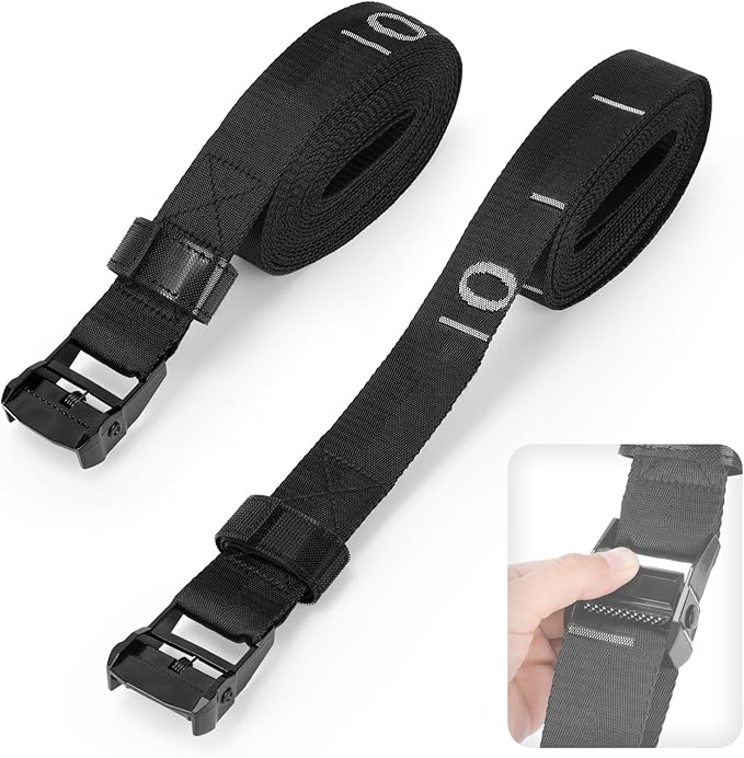 Teamaze Gymnastics Rings Straps with 15 FT Adjustable Number Buckle for Pull-Up Bar Workout Exercise Gym Hanging Rings Indoor (One Pair Strap Only)