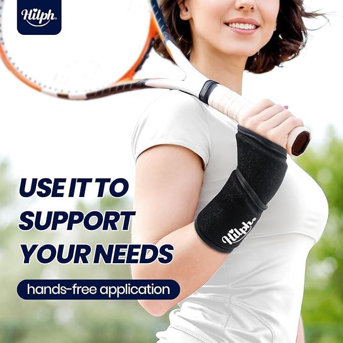 Hilph Wrist Ice Pack Wrap for Carpal Tunnel Relief, Reusable Super Soft & Stretchable Gel Ice Pack for Wrist & Hand Pain Relief, Tendonitis, Arthritis, Surgery Recovery, Mommy Wrist