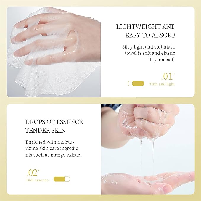 40 Pack Collagen Sheet Face Masks Skincare Bulk,Hydrating Spa Face Mask For Sensitive Skin,Anti Aging Facial Masks Sets For Women/Teen Girls(40 Combo Pack)