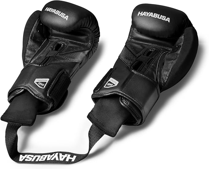 Hayabusa T3 Boxing Gloves 16oz, Perfect Stretch 4.0 Boxing Hand Wraps 180 Inches and Boxing Glove Deodorizer - All Items are Black