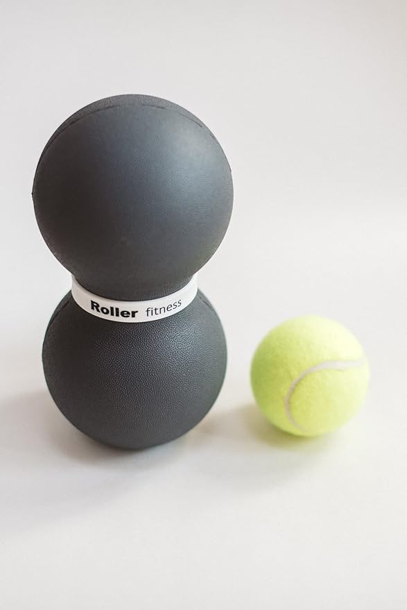 Infinity Roller, Peanut Foam Roller, Large 8-Inch Double Massage Ball Exercise Roller (Gray - Soft)