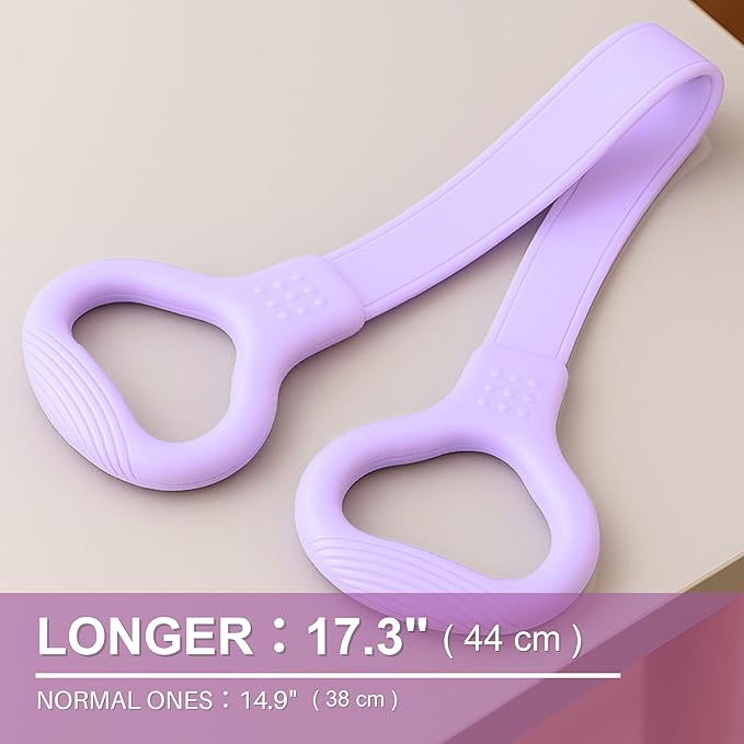 LEZER Figure 8 Resistance Band, Fitness Elastic Rope, Execrise Workout for Arm, Back, Chest and Shoulder, Yoga, Pilates, Stretching, Physical Therapy Equipment