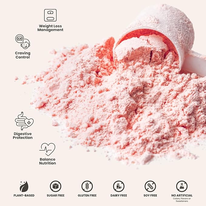 310 Nutrition All-In-One Meal Replacement Shake Powder - Plant-Based Protein Smoothie Blend w/High Fiber, Probiotics & Adaptogens - Low Carb, Vegan, Keto & Paleo Friendly - Strawberry - 14 Srv
