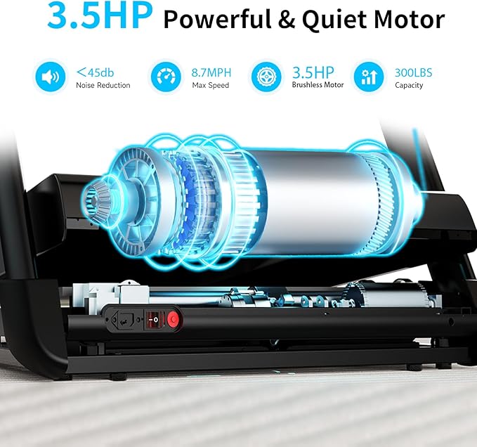 Yesoul Walking Pad Treadmill with 10% Auto Incline, Under Desk Treadmill for Home Walking, Hiking & Running, 300lbs Capacity, Smart App Scenic Routes & Live Classes, Remote & LED Display