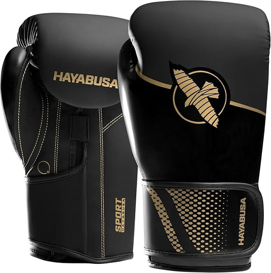 Hayabusa Sport Boxing Gloves for Men and Women – Dual-Splinted Wrist Support, Multi-Density Foam Padding, Contoured Fit – Ideal for Boxing, Kickboxing, and Muay Thai Training