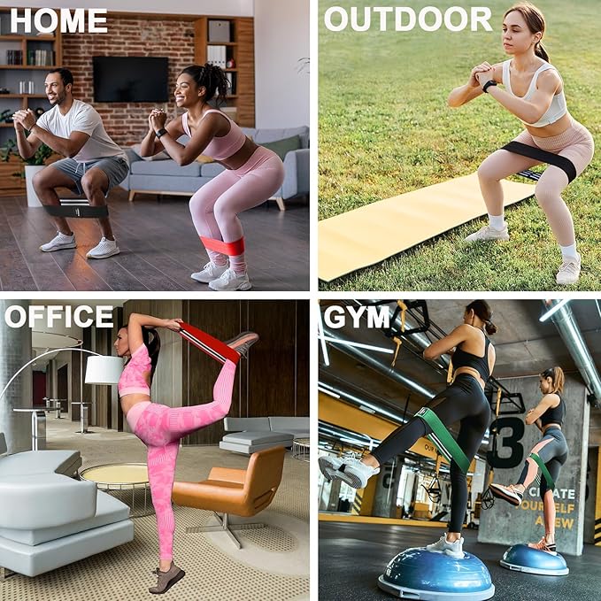 Fabric Resistance Bands for Working Out, 3 and 4 Levels Booty Bands Long Resistance Bands for Women and Men | Elastic Bands for Exercise Bands Resistance Workout Bands Resistance