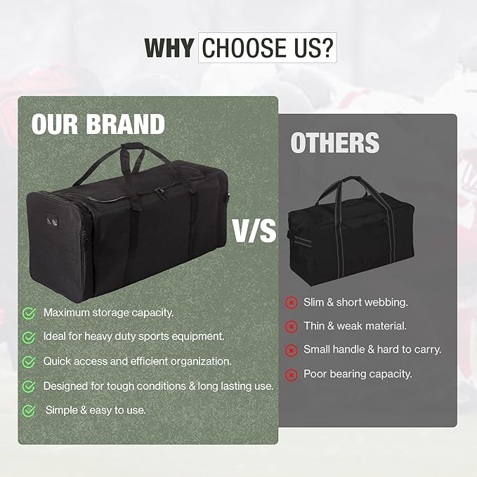 Jetstream Heavy Duty Multi Pocket Durable Sports Gym Equipment Travel Duffel Bag