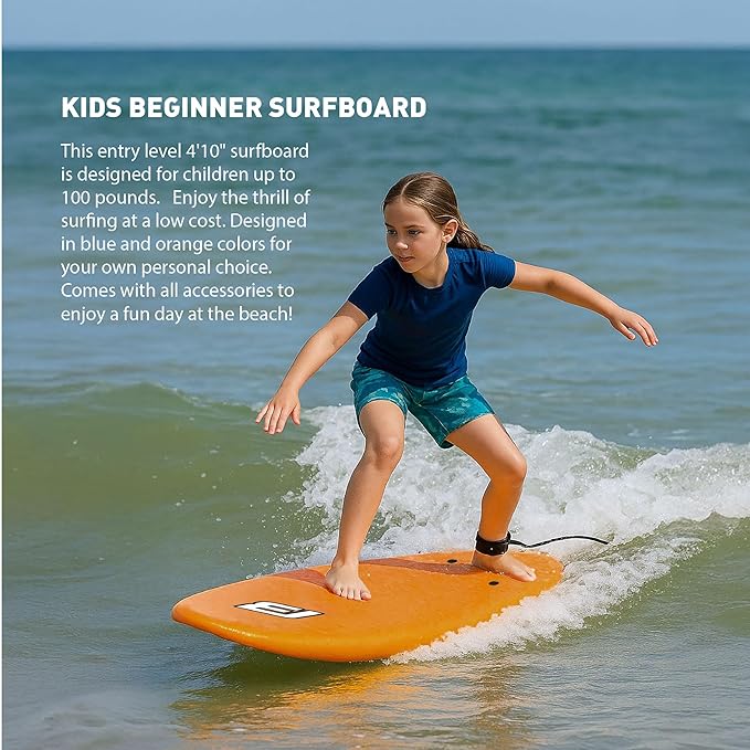4'10" FUNBOARD Beginner Learning Softboard Surfboard Foam