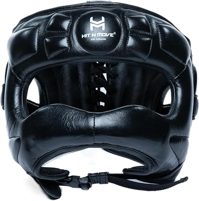 HIT N MOVE® Air Armor Face Saver Boxing Headgear, Lightweight Protective Gear for MMA, Kickboxing, Martial Arts, Training & Sparring and Combat Sports
