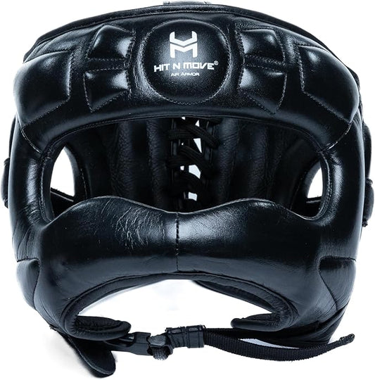 HIT N MOVE® Air Armor Face Saver Boxing Headgear, Lightweight Protective Gear for MMA, Kickboxing, Martial Arts, Training & Sparring and Combat Sports