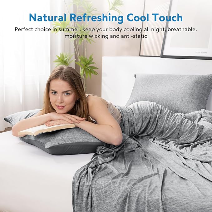 HOMFINE Cooling Blankets for Hot Sleepers - Summer Blanket Thin Lightweight Breathable Soft Double Side Enhanced Cooling for Bed Couch Sofa, Keep Cool for Night Sweats (Black, 60 x 80 inches)