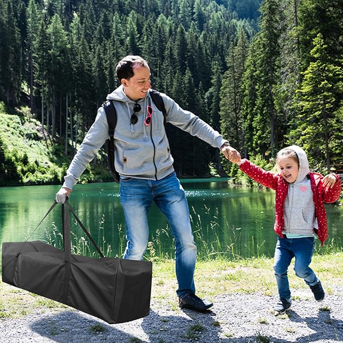 INFANZIA 50x13x13 inch Duffel Travel Sports Equipment Bag, Long Luggage Bag with Upgrade Zipper Water Resistant, Extra Large Foldable Storage Bag for Camping, Tent, Tripod, Fishing