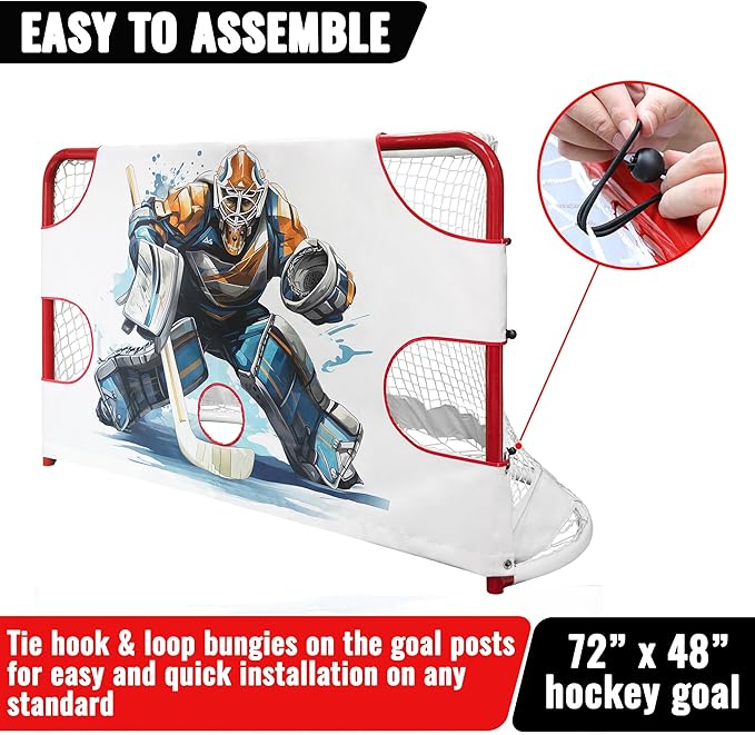 Hockey Shooting Target for Net - Hockey Net Goalie Target -Hockey Goal Targets for Practicing Shooting Accuracy - Hockey Training Equipment