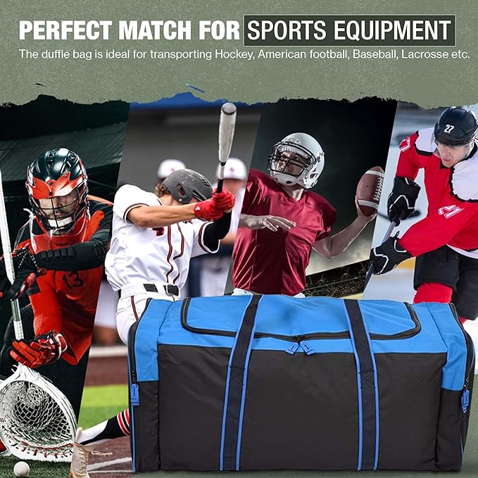 Jetstream Heavy Duty Multi Pocket Durable Sports Gym Equipment Travel Duffel Bag