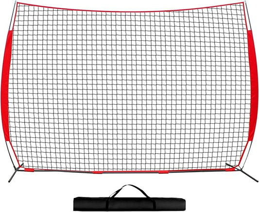 7x7ft/12x9ft/16x10ft/20x10ft Barricade Backstop Net, Sports Barrier Net, Multi-Sport Net with Carry Bag, Protective Screen for Practice- Baseball, Softball, Lacrosse, Soccer, Basketball, Tennis