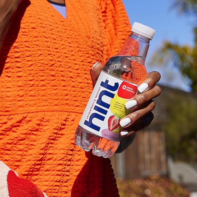 Hint Fruit-Infused Bottled Water, 4-Flavor Red Variety Pack - Sugar Free Flavored Water with Zero Calories, Natural Fruit Essences, and No Artificial Sweeteners - 16 Fl Oz (Pack of 12)