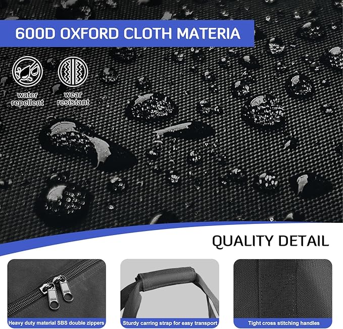 INFANZIA 41 inch Duffel Travel Sports Equipment Bag, 2PCS Long Luggage Bag with Upgrade Zipper Water Resistant, Extra Large Foldable Storage Bag for Camping, Tent, Tripod, Fishing