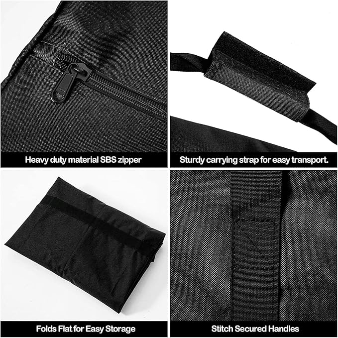 INFANZIA 47 inch Duffel Travel Sports Equipment Bag, Long Luggage Bag with Upgrade Zipper Water Resistant, Extra Large Foldable Storage Bag for Camping, Tent, Tripod, Fishing