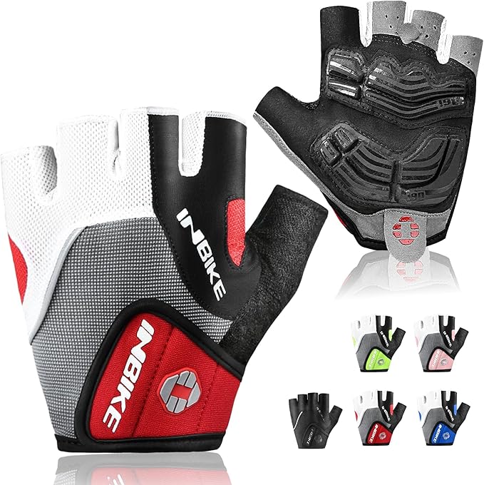 INBIKE 5mm Padded Half Finger Bike Bicycle Cycling Gloves
