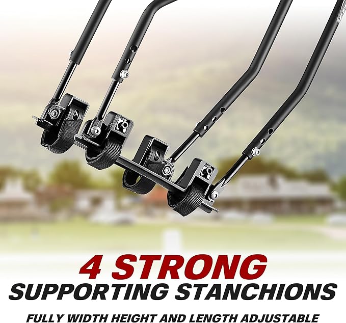 Ibera Bike Rack - Bicycle Touring Carrier Plus+ for Disc Brake/Non-Disc Brake Mount, Fat Tire Bikes, Frame-Mounted for Heavier Top & Side Loads, Height Adjustable for 26"-29" Frames