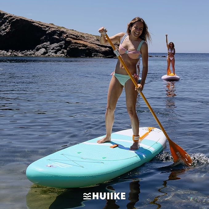 Inflatable Paddle Board for Adults with Accessories Included, Oar, Fins, Pump. Stand Up Paddleboard Great Stability and Resistance. 10’ x 33" x 5.9", Maximum Load 286 lb
