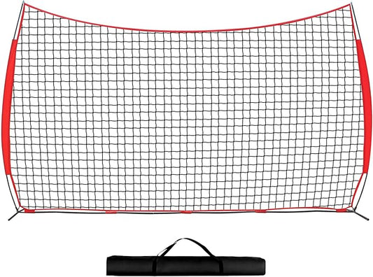 7x7ft/12x9ft/16x10ft/20x10ft Barricade Backstop Net, Sports Barrier Net, Multi-Sport Net with Carry Bag, Protective Screen for Practice- Baseball, Softball, Lacrosse, Soccer, Basketball, Tennis