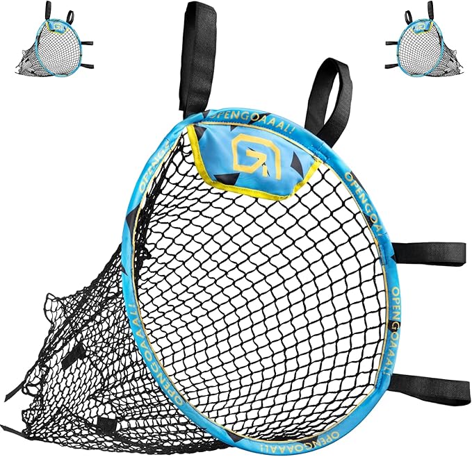 3-in-1 Soccer Training Rebounder & Goal Backstop Net - Soccer Goal for Volley, Passing, Solo Training - Outdoor Sports, Backyard Games